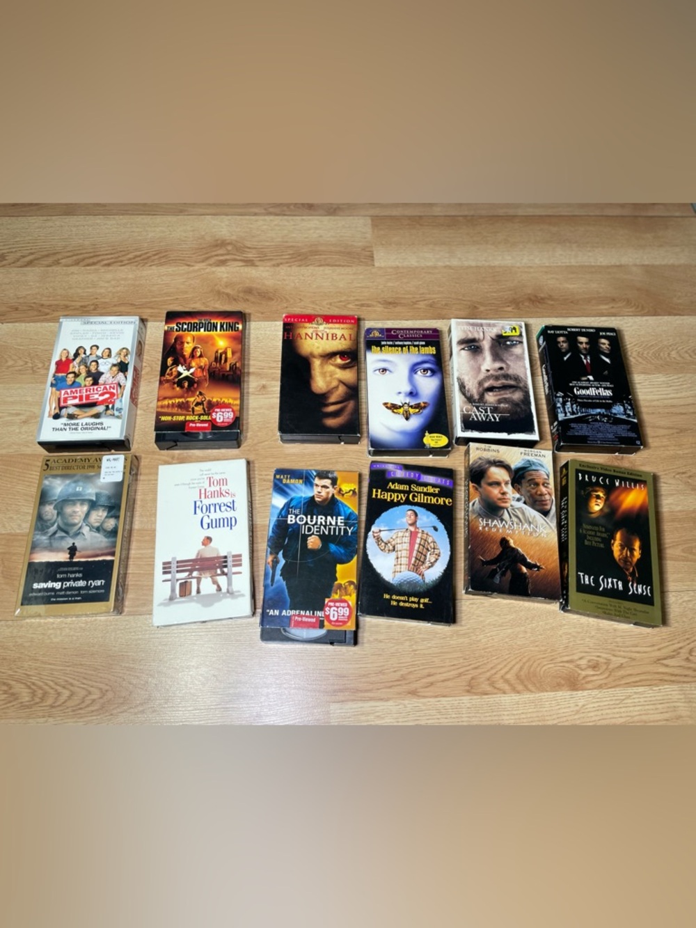 Lot of 12 VHS Tapes Classic Movies